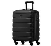 Flight Knight Valigie Rigide in ABS Leggere a 4 Ruote - Bagaglio a Mano Approvato per Oltre 35 Compagnie Aeree Come British Airways, Easyjet E Dimensioni Massime per Lufthansa 55 X 40 X 23 Cm