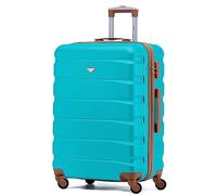 Flight Knight Valigie Rigide in ABS Leggere con 4 Ruote, Bagaglio a mano da cabina approvato per oltre 100 compagnie aeree come EasyJet, British Airways, RyanAir, Emirates e molte altre