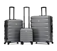 Flight Knight Valigie Rigide in ABS Leggere Con 4 Ruote, Da Cabina E Stiva, Approvate per Oltre 100 Compagnie Aeree Tra Cui Easyjet, British Airways, Ryanair, Virgin Atlantic, Emirates E Molte Altre