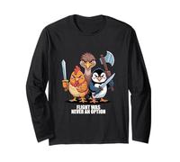 Flight Was Never An Option Fun Bird Psychology Joke Maglia a Manica