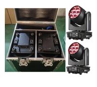 Flightcase + 2 pezzi LED 7X40w Mini Bee Eye Wash Zoom Light DMX512 Testa mobile Professionale DJ Bar Party Show Luce da palco a LED