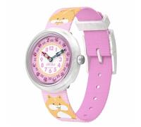 Flik Flak Orologio da polso per bambini, quadrante analogico con criceto rosa