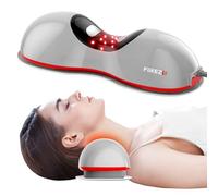 FliKEZE Barella riscaldata per il collo con terapia della luce rossa, dispositivo di trazione cervicale wireless per alleviare il dolore e rilassare le spalle, cuscino massaggiatore per trazione