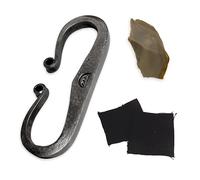 Flint & Steel Firestarter Package - Starter kit - include battente in acciaio forgiato, pietra focaia e panno - ottimo pacchetto per imparare le abilità primitive di accensione del fuoco