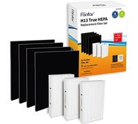 Flintar HPA300 H13 Filtro di ricambio HEPA A/R Combo Pack, compatibile con purificatore d'aria Honeywell serie HPA300, (3) H13 True HEPA Filter R + (4) Pre-filtro a carbone attivo pretagliato A