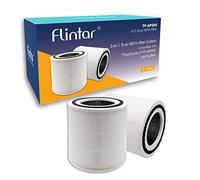 Flintar TT-AP005 H13 True HEPA Filtro di ricambio, compatibile con purificatore d'aria TaoTronics TT-AP005, pre-filtro 3 in 1, set di filtri HEPA e carbone attivo H13, confezione da 2
