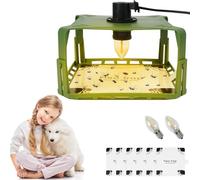 Flintronic 1 Pezzi Trappole Antipulci per la Casa, Trappole Luminose per Pulci, Lampade Antipulci per la Casa, Cattura Pulci, con Lampadine*4, Dischi di Colla*12