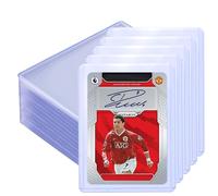 flintronic 100 Pezzi Trasparenti Raccoglitori per Carte da Collezione, Extra Spessi Custodie per Carte da Gioco, Porta Carta Rigida per Carta Collezionabile, Buste Protettive per Cartoline, 77x101 mm