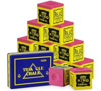 flintronic 12 Pezzi Gessetti da Biliardo, Gessetti da Biliardo e Snooker Professionale, Gessetto Biliardi Antiscivolo, Accessori per Tavolo da Biliardi per Appassionati e Professionisti (Rosa)