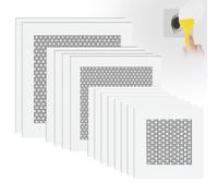 flintronic 14 Pezzi Kit di Riparazione in Cartongesso, Kit di Riparazione Murale Autoadesivo, Resistente Toppa di Fori Muro Secco, per Riparare Muri Rotti o Riempire Soffitti (2,4,6 Inch)