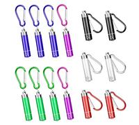 flintronic 14 Pezzi LED Mini Torcia Elettrica, Portachiavi Torcia, Torcia Portatile Set, Torcia Led Piccola, per Festa, Campeggio, Emergenza (6 colori)[Classe di Efficienza Energetica A]