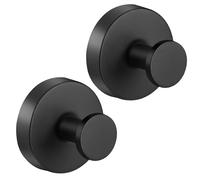 flintronic 2 Pezzi Appendini da Muro, Fissaggio Muro Ganci Appendiabiti, Ganci in Acciaio Inox, Ganci da Parete Singolo, per Bagno, Camera da Letto, Studio, Armadietto,Accappatoio(2 Viti, 2 Tasselli)