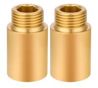 Flintronic 2 Pezzi Prolunga in Ottone, 1/2 Pollici x 30 MM, Raccordo Prolunga di Collegamento Filettatura in Ottone,Prolunga per Tubo Filettato Per Acqua Potabile e Riscaldamento Installazione
