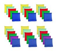 Flintronic 32 Pezzi 6 * 6cm Toss Giocattoli Set, Sacchetti Fagioli, Toss Game Set per Bean Bags, Giochi Lanciare per Bambini, Giochi da Esterno per Bambini (Colore Casuale)