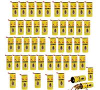 Flintronic 48 Pezzi Rotolini Acchiappamosche, Trappole Adesive per Mosche, Trappola Mosche per Frutta Appiccicosa, Carta Moschicida per Esterni Interni Uso di Mosche Zanzare