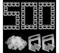 Flintronic 500 Pezzi Clip Distanziatore di Livellamento, Fissaggio Piastrelle Monouso Supporto Distanziatore, per Piastrelle 3mm, Distanziatori Livellanti per Piastrelle Bagno Cucina Terrazzo