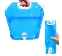 flintronic 5L Contenitori Pieghevoli per Acqua con Rubinetto, Senza BPA Sacca per Acqua Pieghevole, Portatili Riutilizzabili per Acqua, per Escursionismo, Campeggio, Picnic, Ripostiglio