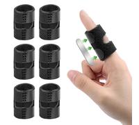 flintronic 6 Pezzi Tutore Dito a Scatto, Regolabile Stecca Dito Mano, Traspirante Tutore per dito a Scatto, per Raddrizzare, Proteggere e Sostenere le Dita & Immobilizzazione Delle Nocche Rotte