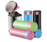 Flintronic 75 Pezzi Sacchetti Per Rifiuti Biodegradabili, Sacchetti Spazzatura Umido Compostabili 10 Lt, Sacchetto Immondizia Organici con Maniglie Autochiudenti, per Cucina, Ufficio(45X50cm)