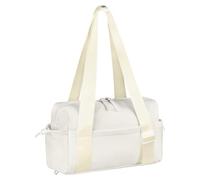 Flintronic 7L Mini Borsa da Palestra, Borsone Uomo Donna per Donna con Cinturino Regolabile, Borsa da Sportiva Impermeabile per Esercizio Fitness Yoga(Giallo Beige)