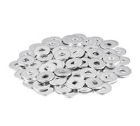 Flintronic 80 Pezzi Rondelle Acciaio, Rondelle Guarnizione Piatta, Rondella Viti, Kit di Rondella Inox 304, M6 Diametro Esterno Extra Large, per Riparazioni, Motori, Macchinari, Automobili