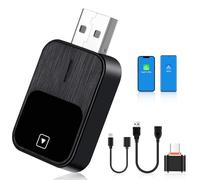 flintronic Adattatore Carplay Wireless e Android Auto Wireless 2 IN 1, Converte An-droid Auto/Carplay da Cablato in Wire-less, per Auto con AA e CarPlay, USB C/A, Plug & Play