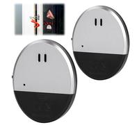 Flintronic Allarme per finestra ultrasottile, 2 Pezzi 130dB Allarme Porta Finestra con Sensore di Vibrazione, allarme antifurto dal e ultrasottile, con supporto adesivo, per Sicurezza Domestica
