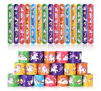 flintronic Braccialetti Slap, 30Pezzi Slap Bracelets, Bracciali a Scatto, Schiaffo Bracciali Gadget per Compleanno Festa Bomboniere Regalo per Bambini Ragazze Ragazzi