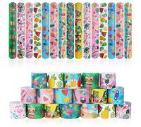 flintronic Braccialetti Slap, 30Pezzi Slap Bracelets, Bracciali a Scatto, Schiaffo Bracciali Gadget per Compleanno Festa Bomboniere Regalo per Bambini Ragazze Ragazzi
