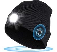 Flintronic Cappello Bluetooth con Luce LED, Berretto Uomo Donna Invernali