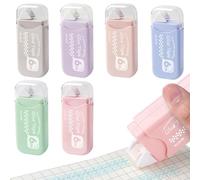 flintronic Colla a Nastro, 6 Pezzi Colla Roller Biadesivo, per Scrapbooking per La Creazione di Album Fotografici e Biglietti Diari(6m*6mm)