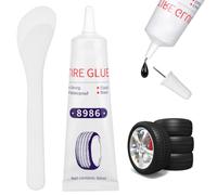 Flintronic Colla per Riparazione Pneumatici, Mastice per Riparazione Pneumatici, Sigillante Pneumatici Auto, Riparazione Rapida di Crepe e Buchi nei Pneumatici per Auto, per Bici/Moto/Auto-60ml