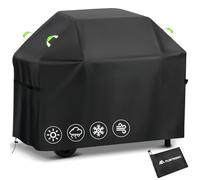 Flintronic Copertura Barbecue da Esterno, Copri barbecue da Esterno Impermeabile, Telo Protettivo per BBQ Grill 210D Oxford, Copertura BBQ Antistrappo e Resistenti ai Raggi UV (145x117x61cm)