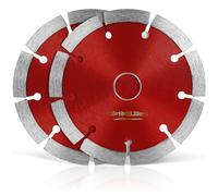 Flintronic Disco Da Taglio Diamantato, Disco Diamantato, Cemento Glass Cutting Disc, Per Il Taglio Di Porcellana, Ceramica Dura, Piastrelle, Granito, Secco E Umido -Taglio A Secco-Rosso-2 * 125mm