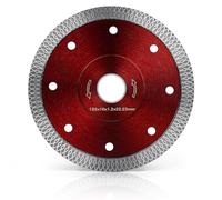 Flintronic Disco Da Taglio Diamantato, Taglio Secco, 1pz-125mm（Rosso） | Cemento Glass Cutting Disc, per il Taglio Porcellana, Ceramica Dura, Piastrelle, Marmo, Granito, Professionale Secco e Umido