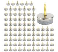 Flintronic Feltrini Sedie, Feltrini con vite, 90pz-22 mm(Grigio） | Feltrini Sedie, Scivoli per Mobili Professionali, Piedini Protettivi per Mobili, il Rumore, per Mobili e Pavimenti