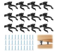 Flintronic Fissaggio per Battiscopa, 12 Pezzi Clip Battiscopa, Clip per Zoccolini e Piedini Mobili, Ganci per Zoccolo Cucina, Ricambi Clip da Cucina, Ganci Battiscopa Installazione Facile e Veloce