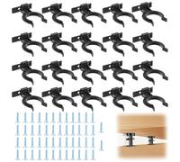 Flintronic Fissaggio per Battiscopa, 20 Pezzi Clip Battiscopa, Clip per Zoccolini e Piedini Mobili, Ganci per Zoccolo Cucina, Ricambi Clip da Cucina, Ganci Battiscopa Installazione Facile e Veloce