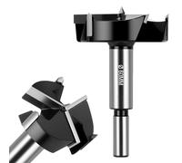 Flintronic Forstner Punta per Trapano, 60mm Punta da Trapano per Legno, Forstner Punte da Trapano Versione Aggiornata con 3 Taglienti, Gambo Rotondo per Legno, Legno duro, Pannelli di Fibra