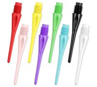 flintronic Freccette Punta Plastica, 200 Pezzi Punte per Freccette, Punta di Freccetta Morbida Professionali, Filettatura Standard 2BA, Punte di Ricambio, per Dardiera e Bersaglio Elettronico