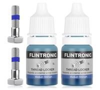 Flintronic Frenafiletti, 2Pcs x 5 ml Frenafiletti Medio Resistenza, Resistente a Urti e Vibrazioni, per Dadi, Bulloni, Elementi di Fissaggio Metallici, Fissaggio a Vite