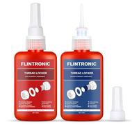 Flintronic Frenafiletti, 2Pcs x 50 ml Frenafiletti Medio e Alta Resistenza, Resistente a Urti e Vibrazioni, per Dadi, Bulloni, Elementi di Fissaggio Metallici, Fissaggio a Vite