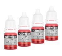 Flintronic Frenafiletti, 4Pcs x 5 ml Frenafiletti Alta Resistenza, Resistente a Urti e Vibrazioni, per Dadi, Bulloni, Elementi di Fissaggio Metallici, Fissaggio a Vite