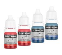 Flintronic Frenafiletti, 4Pcs x 5 ml Frenafiletti Medio e Alta Resistenza, Resistente a Urti e Vibrazioni, per Dadi, Bulloni, Elementi di Fissaggio Metallici, Fissaggio a Vite