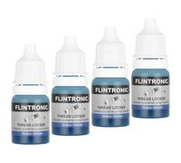 Flintronic Frenafiletti, 4Pcs x 5 ml Frenafiletti Medio, Resistente a Urti e Vibrazioni, per Dadi, Bulloni, Elementi di Fissaggio Metallici, Fissaggio a Vite