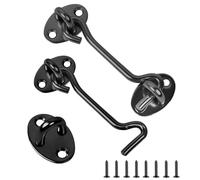 flintronic Gancio Finestra, Gancio per Cabina, 2pz-3 Inch(Nero