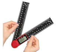 Flintronic Goniometro Digitale, Goniometro 360 Gradi, con display LCD e Doppia Gradazione, Misurazioni Angolari Esatte, per Ingegneria, Lavorazione del Legno, Compiti, L'edilizia
