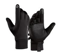 flintronic Guanti Invernali Ciclismo Uomo Donna-Touch Screen Pile Polare, Antivento, Impermeabile e Antiscivolo Tenere Caldo Unisex Guanto per Trekking/Sport Scooter/Bici/Moto/Mtb Corsa/Sci(L,XL)