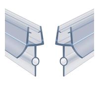 Flintronic Guarnizione Doccia Sottoporta 40cm, Perfetto per 4-6mm Porte in Vetro, Guarnizione Box Doccia Durevole, con Bordo in Gomma Extra Spesso, Prova di Perdite, per Tutti Tipi di Doccia(2 Pezzi)