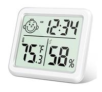 Flintronic Igrometro Termometro per Interni, Mini LCD Digitale Thermometer con Emoji, per Casa Monitor di Temperatura e Umidità per Ambienti, per Casa, Ufficio, Rettile, Asilo Nido
